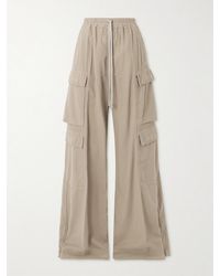 Rick Owens - Jumbo Belas Cotton-Twill Wide-Leg Cargo Pants - Lyst