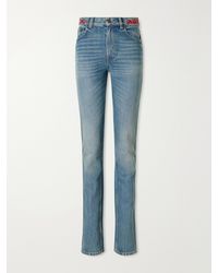 Chloé - Embroidered High-Rise Skinny Jeans - Lyst