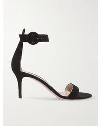 Gianvito Rossi - Portofino 70 Suede Sandals - Lyst