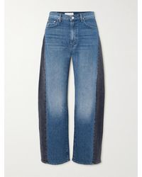 Mother - The Half Pipe Flood Zweifarbige, Hoch Sitzende Barrel-Jeans - Lyst