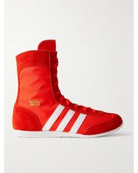 adidas Originals - Japan H Grosgrain And Suede-Trimmed Canvas High-Top Sneakers - Lyst
