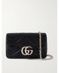 Gucci - Gg Marmont Mini Matelassé Leather Shoulder Bag - Lyst