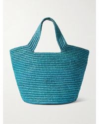Sensi Studio - Bolso Playero Tote Aus Geflochtenem Raffiabast - Lyst