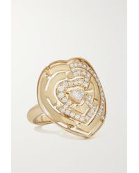 Robinson Pelham - Labyrinth Heart Ring Aus 18 Karat Gold Mit Diamanten - Lyst