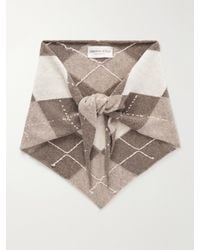 Johnstons of Elgin - Clan Checked Cashmere Scarf - Lyst