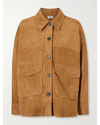 Arma - Kaylee Paneled Suede Jacket - Lyst