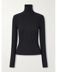 Citizens of Humanity - Caradene Ribbed Jersey Turtleneck Top - Lyst
