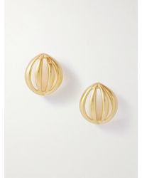 YSSO - Flower Bud Mini Vergoldete Ohrringe - Lyst