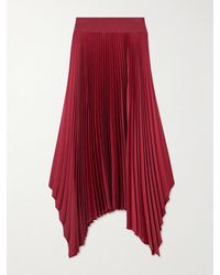 JOSEPH - Jupe Midi Asymétrique En Crêpe Recyclé Plissé Ade - Lyst