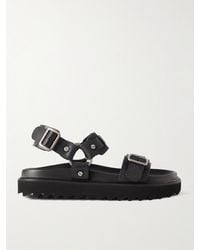 Acne Studios - Sandalen Aus Leder Mit Verzierung - Lyst