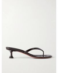 AMINA MUADDI - Juliette 45 Croc-Effect Leather Thong Sandals - Lyst