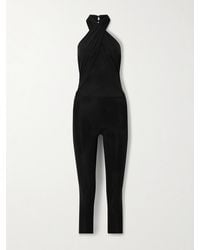 Maygel Coronel - Circe Stretch-Jersey Halterneck Jumpsuit - Lyst