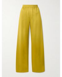 Valentino Garavani - Hose Mit Weitem Bein Aus Duchesse-Seidensatin - Lyst