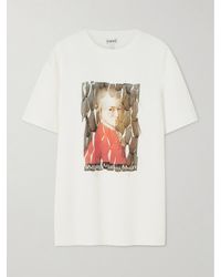 Loewe - T-Shirt Aus Jersey Aus Einer Baumwollmischung Mit Print - Lyst