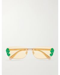 Dior - Embellished Square-Frame-Tone Optical Glasses - Lyst