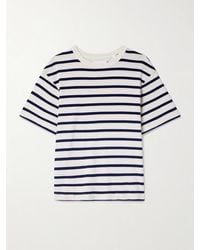 Citizens of Humanity - Goldie Gestreiftes T-Shirt Aus Jersey Aus Einer Baumwollmischung - Lyst