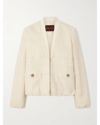 Gucci - Cotton-Blend Bouclé Jacket - Lyst