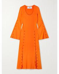 Christopher John Rogers - Neon Stretch-Jersey Maxi Dress - Lyst