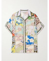 ALÉMAIS - Bianca Floral-Print Linen Shirt - Lyst