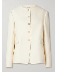 KHAITE - Jameson Wool And Silk-Blend Jacket - Lyst