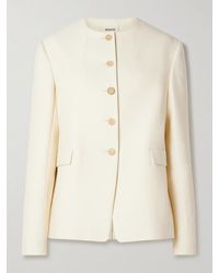 KHAITE - Jameson Wool And Silk-Blend Jacket - Lyst