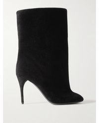 Alaïa - Suede Ankle Boots - Lyst