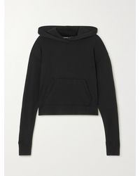 James Perse - Cropped Cotton-Jersey Hoodie - Lyst