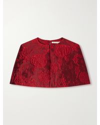 Emilia Wickstead - Virginie Floral-Cloqué Cape - Lyst