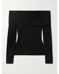 Another Tomorrow - Off-The-Shoulder Supima Cotton-Jersey Top - Lyst