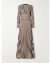 Missoni - Ribbed Metallic Crochet-Knit Maxi Dress - Lyst