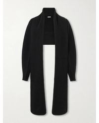Kallmeyer - Suki Shrug Ribbed-Knit Wool And Cashmere-Blend Cardigan - Lyst