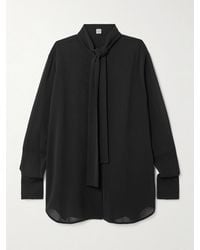 TOTEME - Schluppenbluse Aus Crêpe De Chine - Lyst