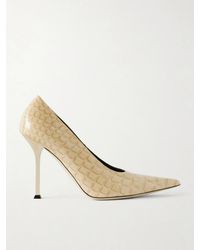 Christen - Helix 95 Croc-Effect Leather Pumps - Lyst