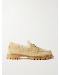 Gucci - Sylke Loafers Aus Shearling Mit Verzierungen - Lyst