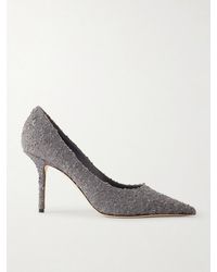 Jimmy Choo - Love 85 Metallic Tweed Pumps - Lyst