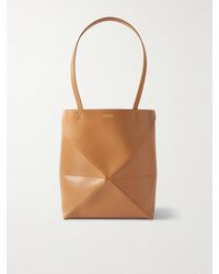 Loewe - Luxury Medium Puzzle Fold Tote In Shiny Calfskin - Lyst