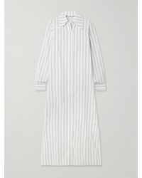 Alix Of Bohemia - Lotte Striped Crepe Maxi Shirt Dress - Lyst