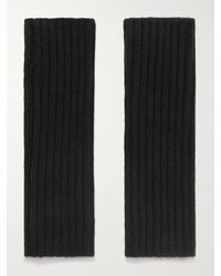 Yves Salomon - Ribbed Cashmere Fingerless Mittens - Lyst