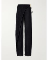 Oséree - Lumiere Embellished Lurex Wide-Leg Pareo Pants - Lyst