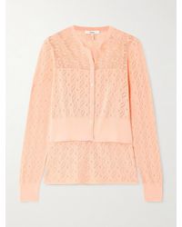 Chloé - Pointelle-Knit Cotton Tank And Cardigan Set - Lyst