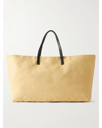 Kallmeyer - Cottage Leather-Trimmed Canvas Tote - Lyst