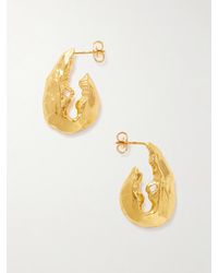 Alighieri - The Gilded Crustacean Recycled-Plated Hoop Earrings - Lyst