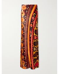 PUCCI - Printed Tulle Maxi Skirt - Lyst