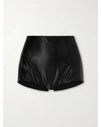 Dolce & Gabbana - Satin High Waist Shorts - Lyst