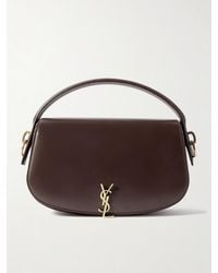 Saint Laurent - Voltaire Schultertasche Aus Leder Mit Verzierung - Lyst