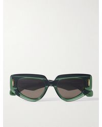 Loewe - Anagram Cat-Eye Acetate Sunglasses - Lyst