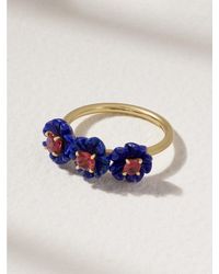 Irene Neuwirth - Botanical 18-Karat, Lapis Lazuli And Tourmaline Ring - Lyst