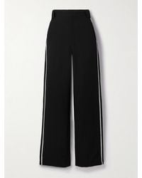 DIOTIMA - Thirds Embroidered Wool-Twill Straight-Leg Pants - Lyst