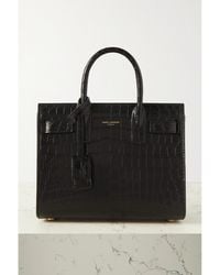 Saint Laurent - Sac De Jour Nano Croc-embossed Leather Tote Bag - Lyst