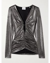 Isabel Marant - Buffy Oberteil Aus-Stretch-Jersey Mit Raffungen Und Cut-Out - Lyst